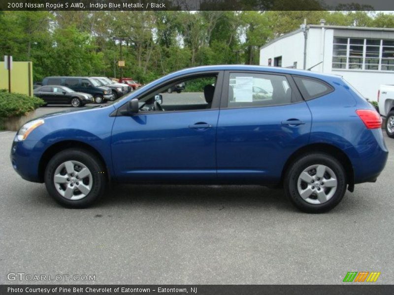 Indigo Blue Metallic / Black 2008 Nissan Rogue S AWD