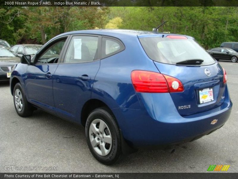 Indigo Blue Metallic / Black 2008 Nissan Rogue S AWD