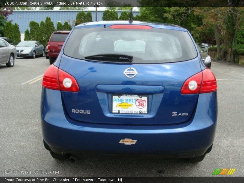 Indigo Blue Metallic / Black 2008 Nissan Rogue S AWD