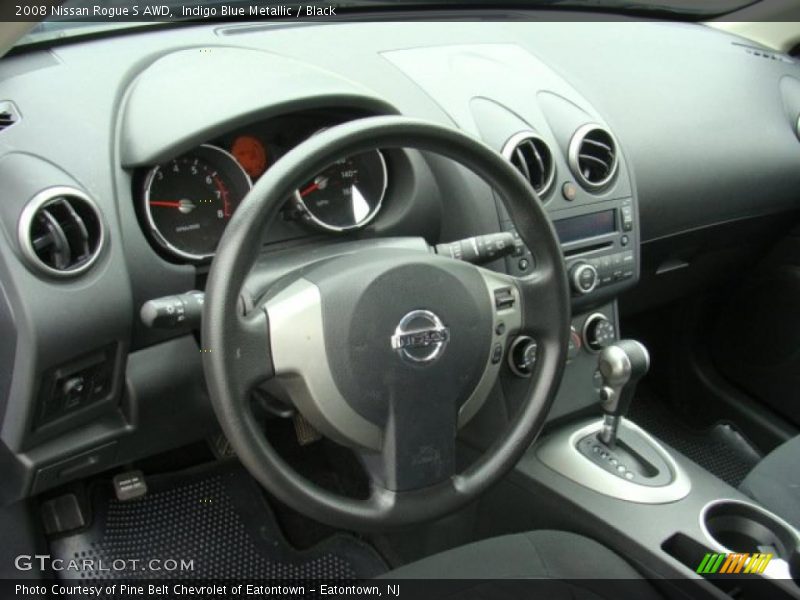 Indigo Blue Metallic / Black 2008 Nissan Rogue S AWD