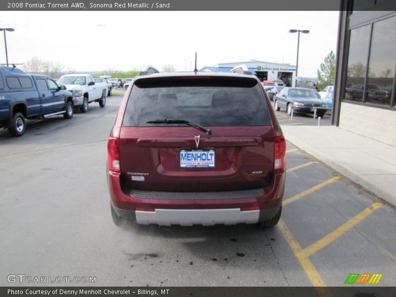 Sonoma Red Metallic / Sand 2008 Pontiac Torrent AWD