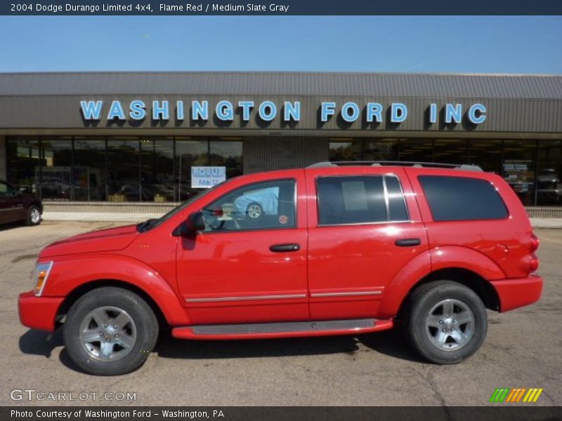 Flame Red / Medium Slate Gray 2004 Dodge Durango Limited 4x4