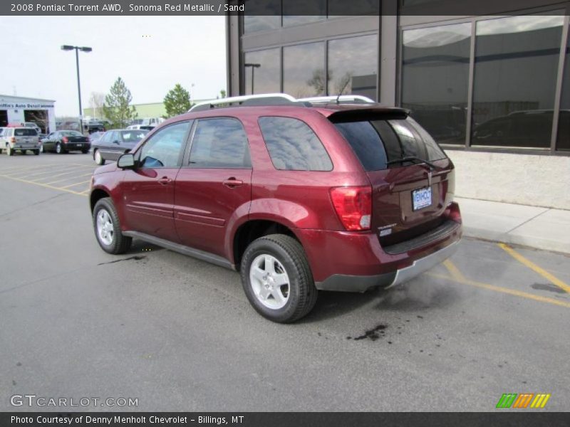 Sonoma Red Metallic / Sand 2008 Pontiac Torrent AWD