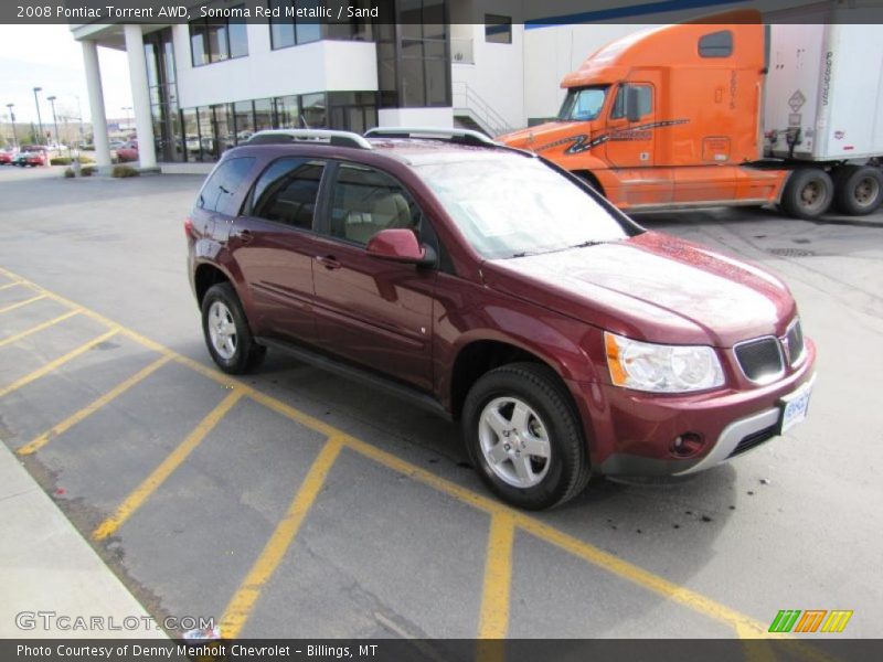 Sonoma Red Metallic / Sand 2008 Pontiac Torrent AWD