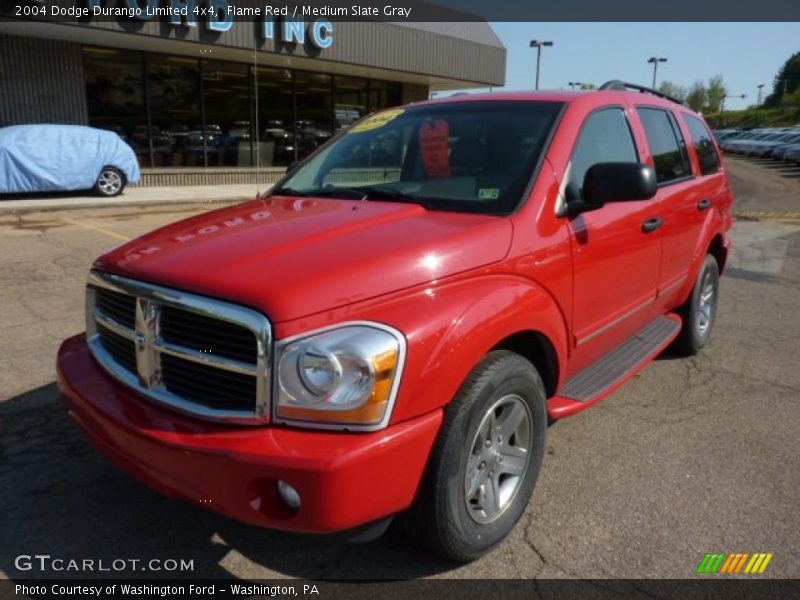 Flame Red / Medium Slate Gray 2004 Dodge Durango Limited 4x4