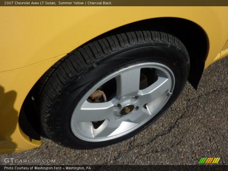 Summer Yellow / Charcoal Black 2007 Chevrolet Aveo LT Sedan