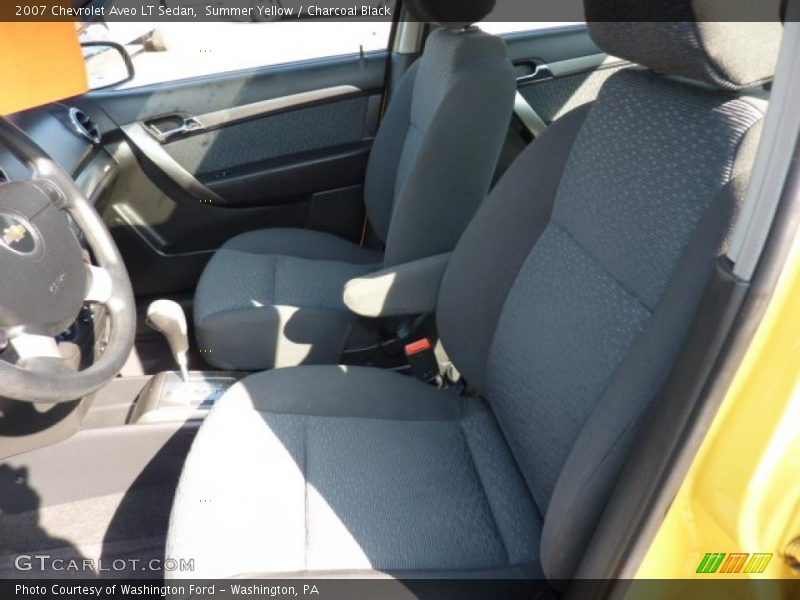 Summer Yellow / Charcoal Black 2007 Chevrolet Aveo LT Sedan