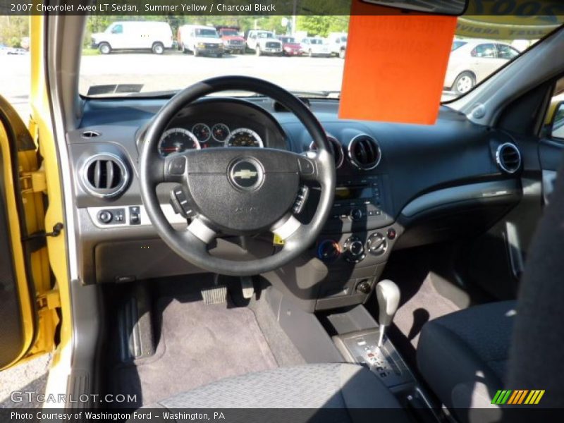 Summer Yellow / Charcoal Black 2007 Chevrolet Aveo LT Sedan