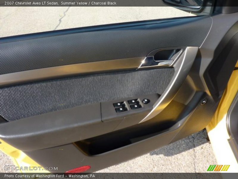 Summer Yellow / Charcoal Black 2007 Chevrolet Aveo LT Sedan