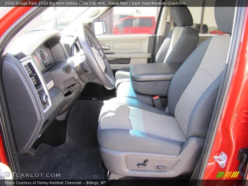 Flame Red / Dark Slate/Medium Graystone 2009 Dodge Ram 1500 Big Horn Edition Crew Cab 4x4