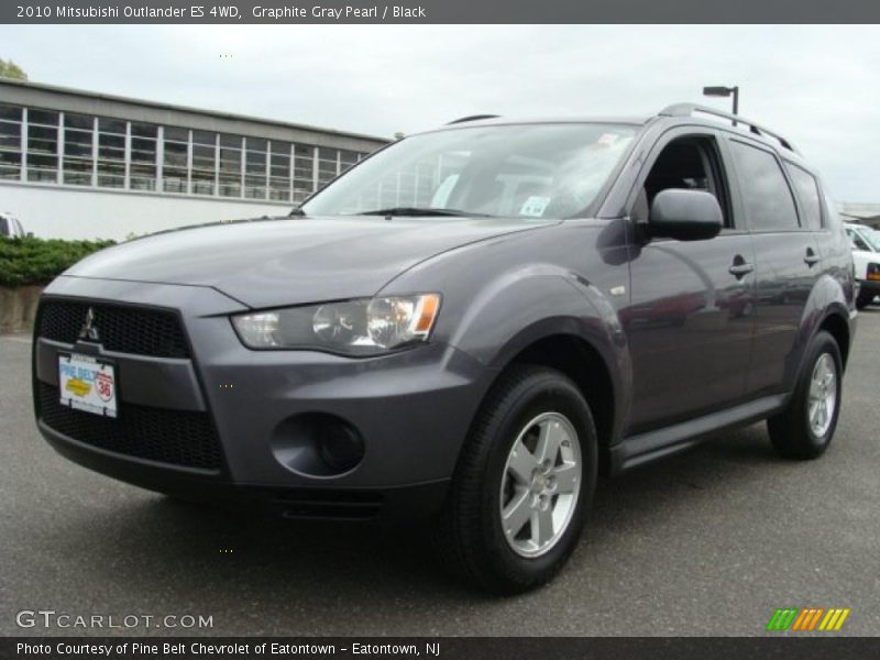 Graphite Gray Pearl / Black 2010 Mitsubishi Outlander ES 4WD