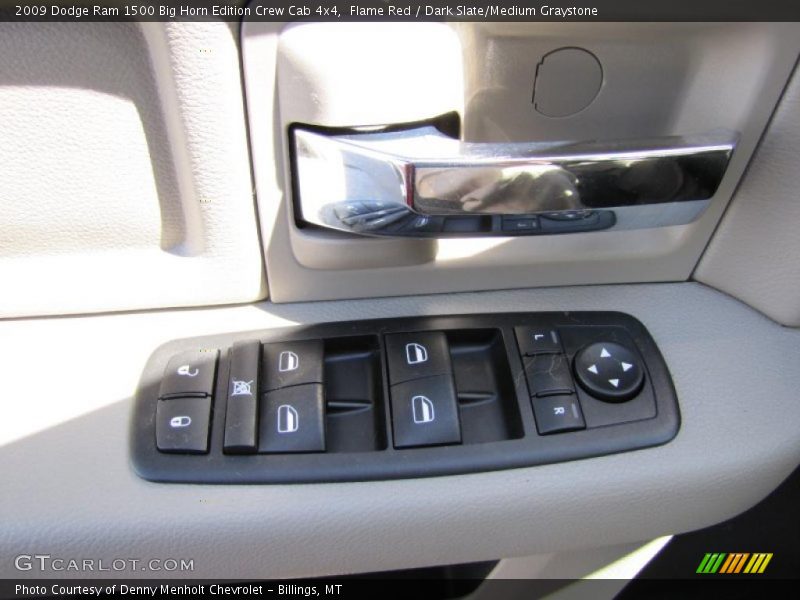 Flame Red / Dark Slate/Medium Graystone 2009 Dodge Ram 1500 Big Horn Edition Crew Cab 4x4