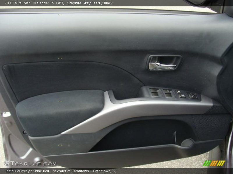 Graphite Gray Pearl / Black 2010 Mitsubishi Outlander ES 4WD