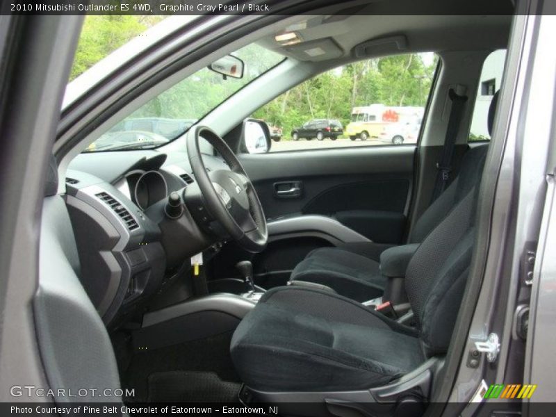 Graphite Gray Pearl / Black 2010 Mitsubishi Outlander ES 4WD