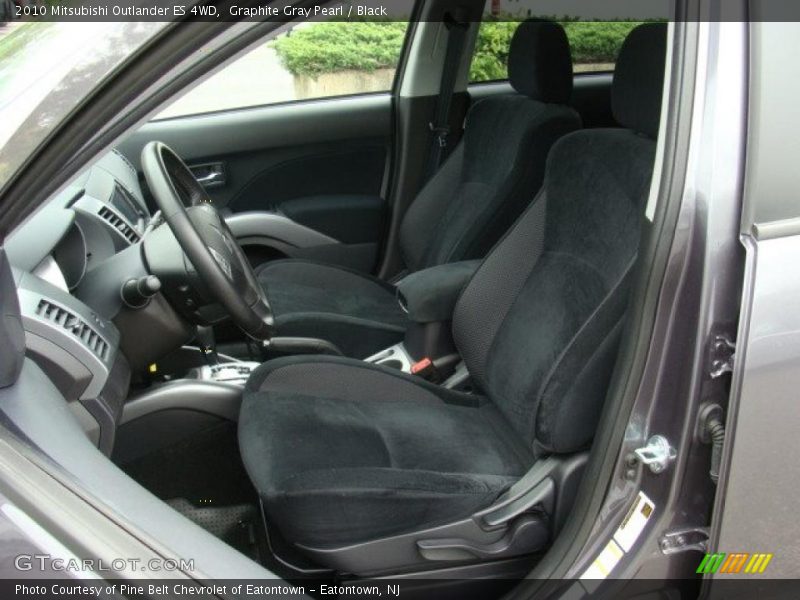 Graphite Gray Pearl / Black 2010 Mitsubishi Outlander ES 4WD