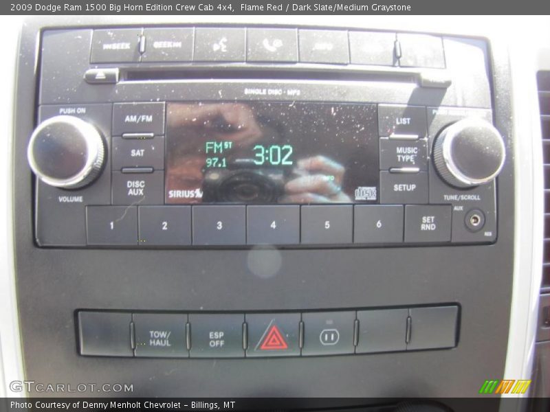 Flame Red / Dark Slate/Medium Graystone 2009 Dodge Ram 1500 Big Horn Edition Crew Cab 4x4