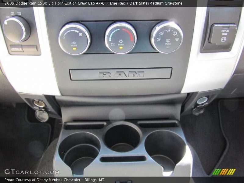 Flame Red / Dark Slate/Medium Graystone 2009 Dodge Ram 1500 Big Horn Edition Crew Cab 4x4
