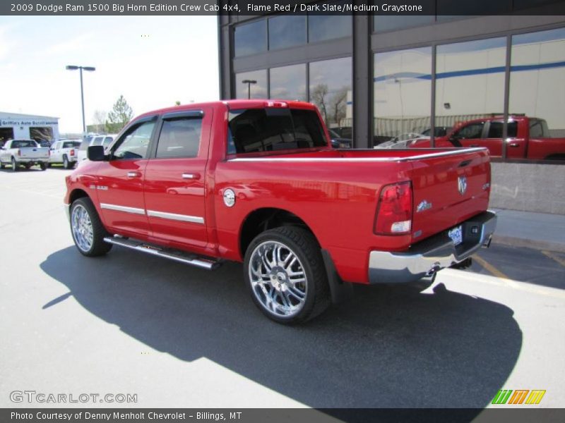 Flame Red / Dark Slate/Medium Graystone 2009 Dodge Ram 1500 Big Horn Edition Crew Cab 4x4