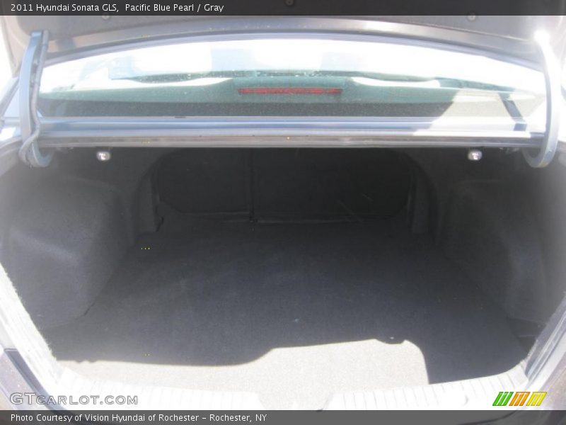 Pacific Blue Pearl / Gray 2011 Hyundai Sonata GLS