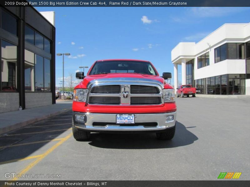 Flame Red / Dark Slate/Medium Graystone 2009 Dodge Ram 1500 Big Horn Edition Crew Cab 4x4