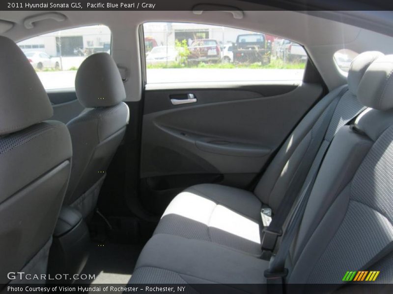 Pacific Blue Pearl / Gray 2011 Hyundai Sonata GLS