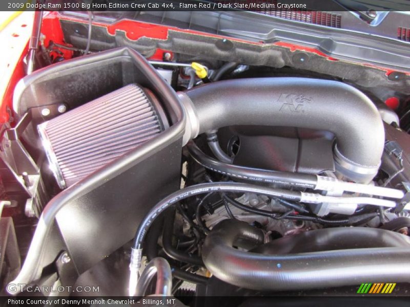 Flame Red / Dark Slate/Medium Graystone 2009 Dodge Ram 1500 Big Horn Edition Crew Cab 4x4