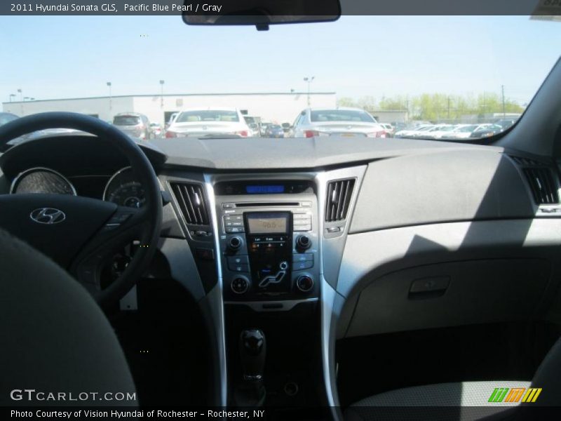 Pacific Blue Pearl / Gray 2011 Hyundai Sonata GLS