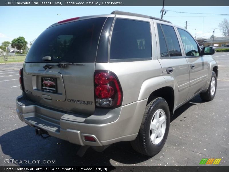 Sandalwood Metallic / Dark Pewter 2002 Chevrolet TrailBlazer LS 4x4