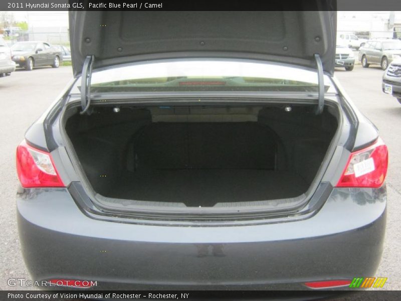 Pacific Blue Pearl / Camel 2011 Hyundai Sonata GLS