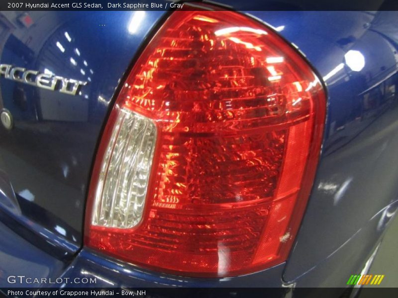 Dark Sapphire Blue / Gray 2007 Hyundai Accent GLS Sedan