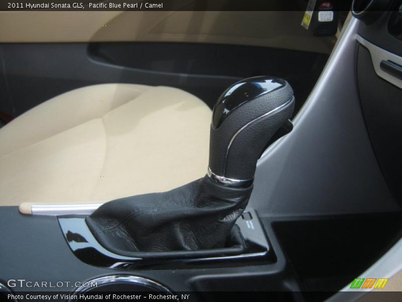 Pacific Blue Pearl / Camel 2011 Hyundai Sonata GLS