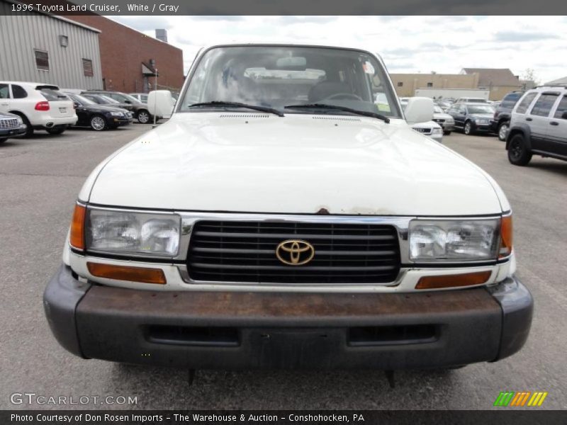 White / Gray 1996 Toyota Land Cruiser