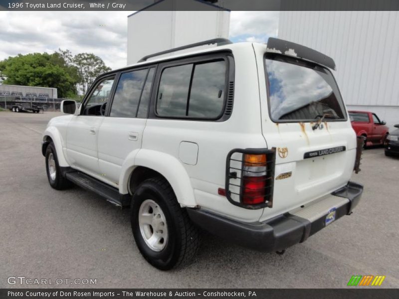 White / Gray 1996 Toyota Land Cruiser