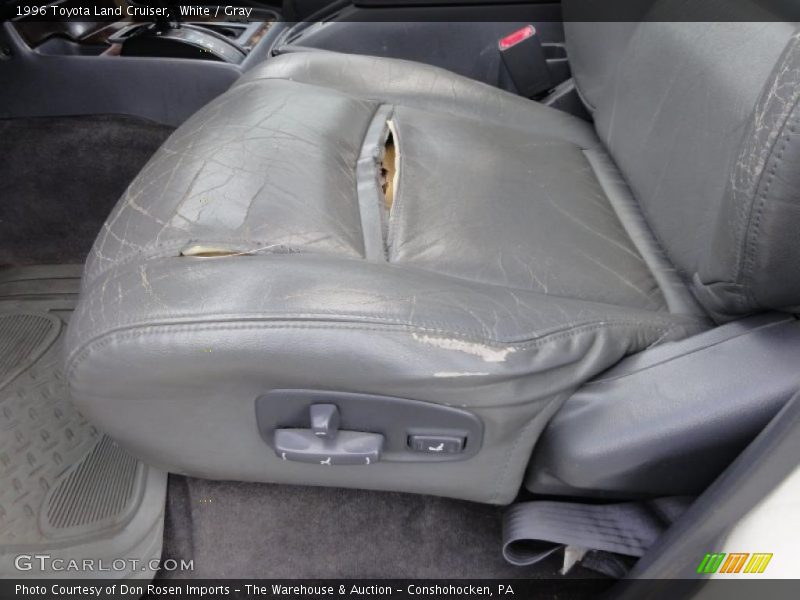 White / Gray 1996 Toyota Land Cruiser