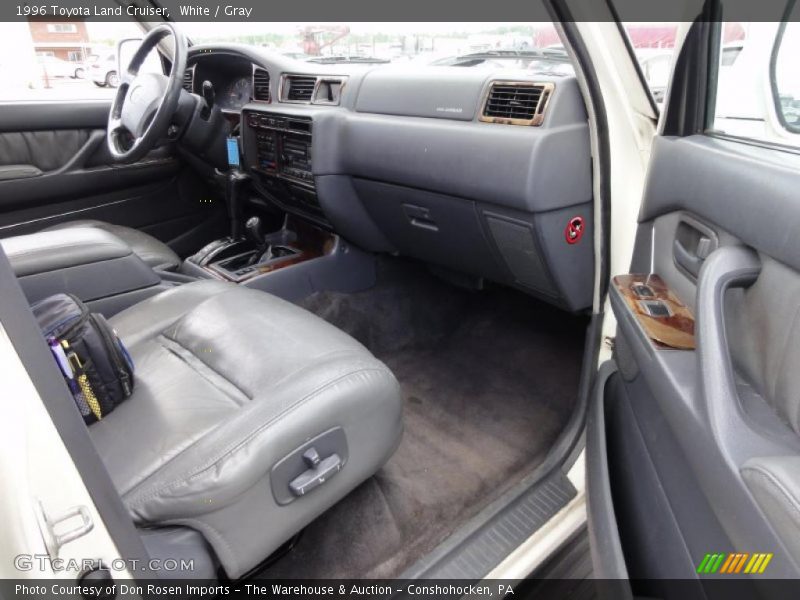 White / Gray 1996 Toyota Land Cruiser