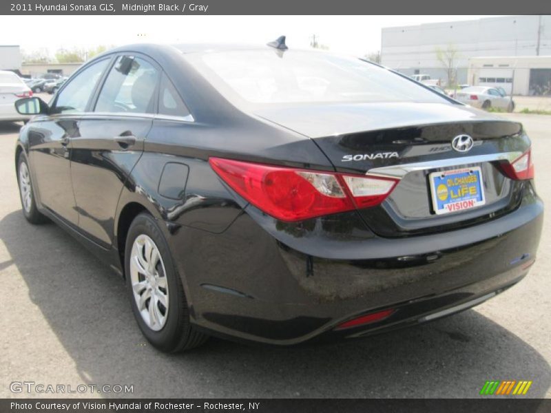 Midnight Black / Gray 2011 Hyundai Sonata GLS
