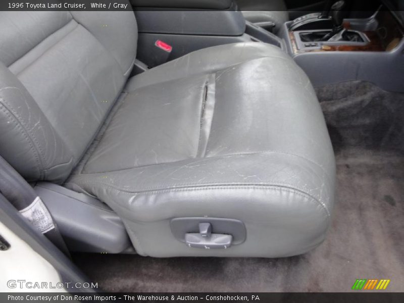 White / Gray 1996 Toyota Land Cruiser