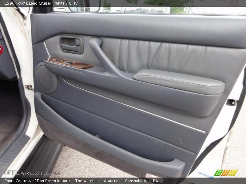 White / Gray 1996 Toyota Land Cruiser