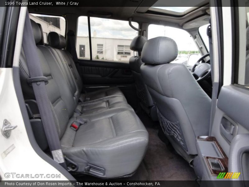White / Gray 1996 Toyota Land Cruiser