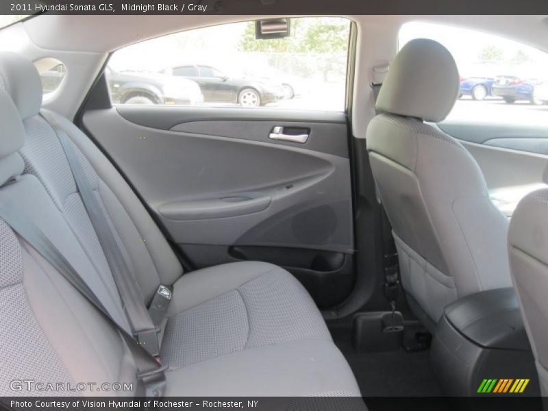 Midnight Black / Gray 2011 Hyundai Sonata GLS