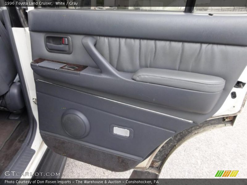 White / Gray 1996 Toyota Land Cruiser