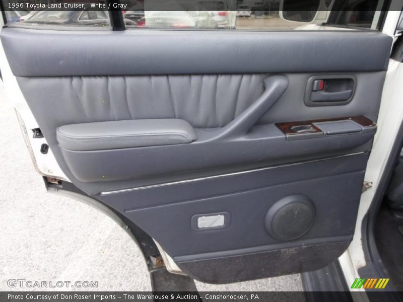 White / Gray 1996 Toyota Land Cruiser