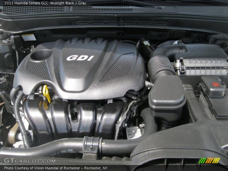 Midnight Black / Gray 2011 Hyundai Sonata GLS