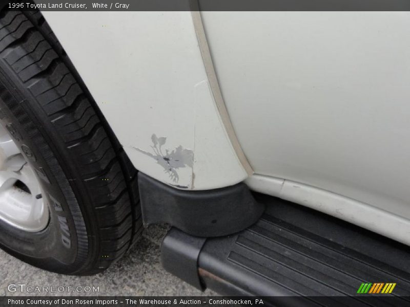 White / Gray 1996 Toyota Land Cruiser