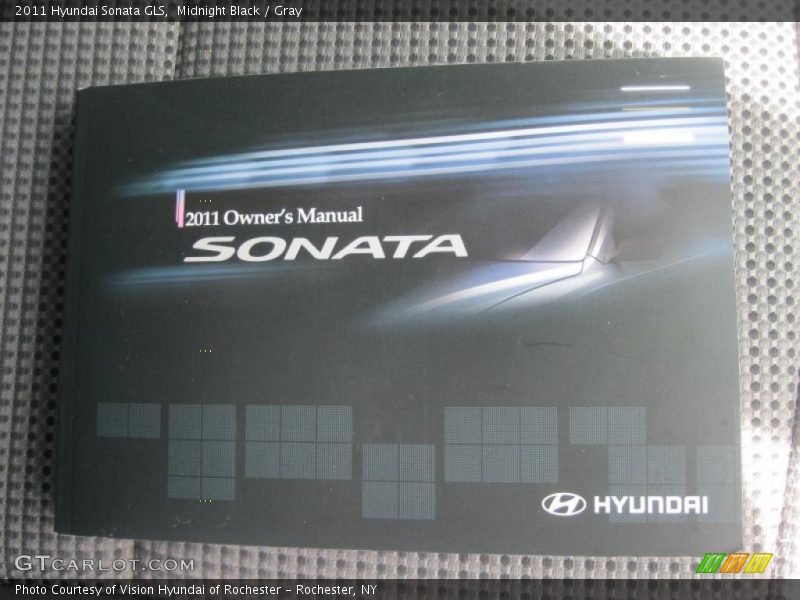 Midnight Black / Gray 2011 Hyundai Sonata GLS