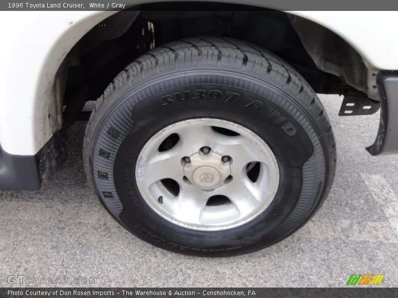 White / Gray 1996 Toyota Land Cruiser