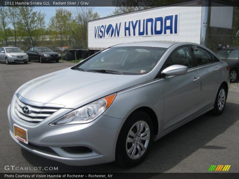 Radiant Silver / Gray 2011 Hyundai Sonata GLS