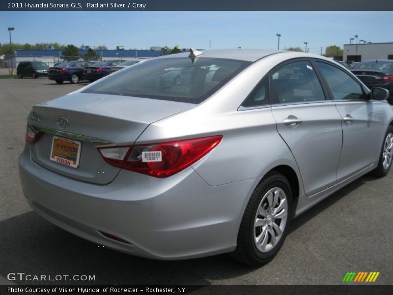 Radiant Silver / Gray 2011 Hyundai Sonata GLS