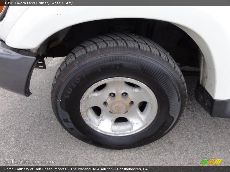 White / Gray 1996 Toyota Land Cruiser