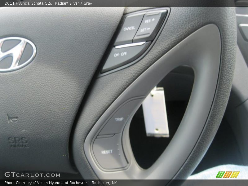 Radiant Silver / Gray 2011 Hyundai Sonata GLS